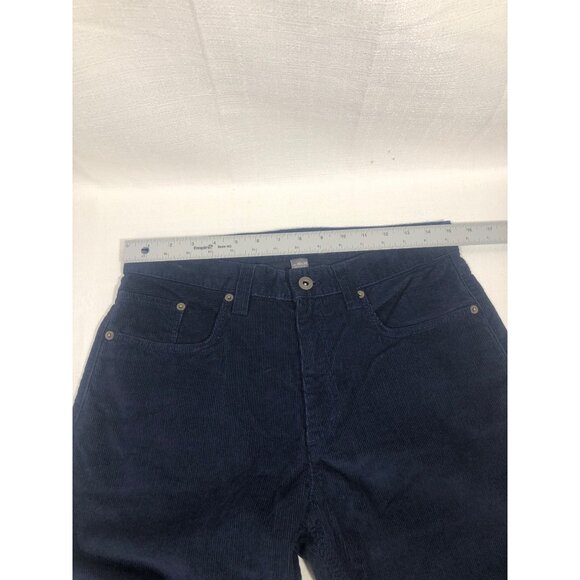 Eddie Bauer Men's Corduroy Pants 30x30 (Tag) - Measures 30x29 Navy Blue Casual - Picture 5 of 8